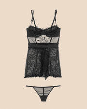 Etty Midnight Lace Babydoll