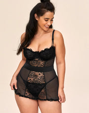Etty Midnight Lace Babydoll