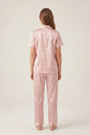 EW - Be My Love Satin Pajama Set - Pink