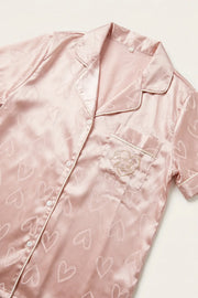 EW - Be My Love Satin Pajama Set - Pink