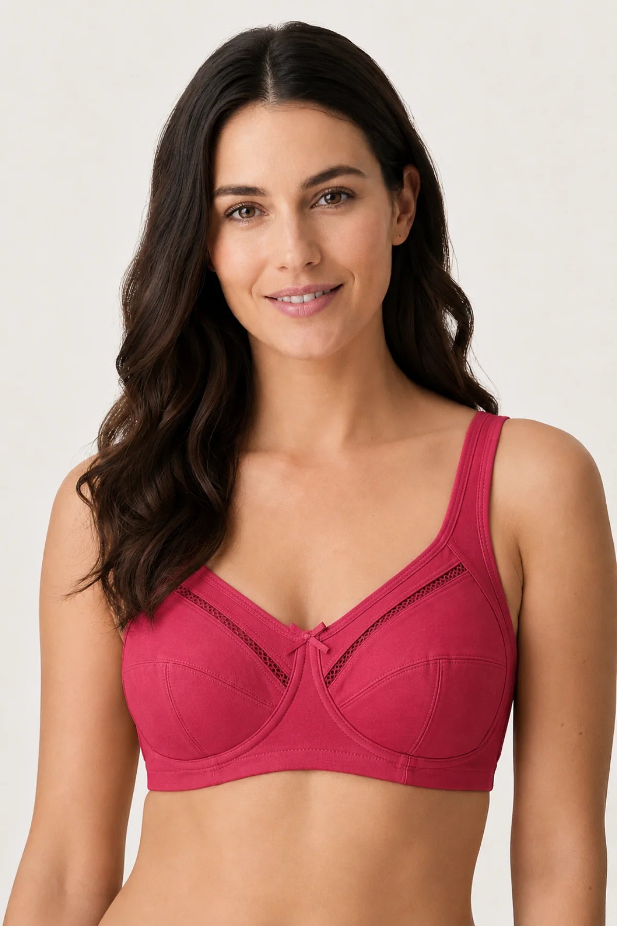 EEW - Cali Non Wired And Non Padded Cotton Bra - Burgundy