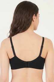 EW - Cansu Non Wired And Non Padded Cotton Bra - Black