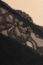 EW - Cansu Non Wired And Non Padded Cotton Bra - Black