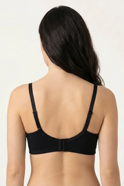 EW - Caprina Non Wired And Non Padded Cotton Bra - Black Negro