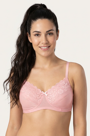 EW - Caprina Non Wired And Non Padded Cotton Bra - Cosmo Pink