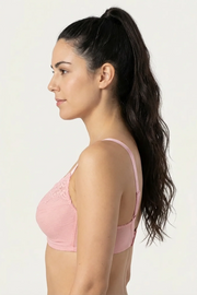EW - Caprina Non Wired And Non Padded Cotton Bra - Cosmo Pink