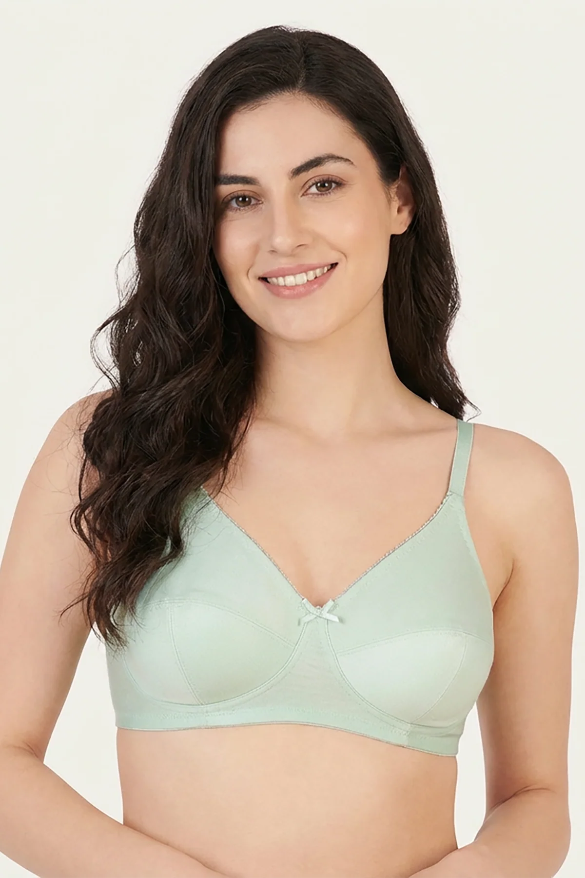 EW - Cora Non wired And Non Padded Cotton Bra - Mint