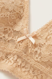 EW - Pinkie Non Padded Lace Bralette - Skin