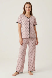 EW - Ribbed Pajama Set - Purple