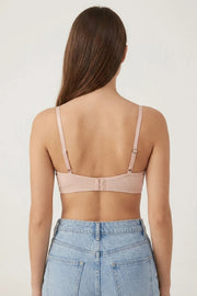 EW - Alma Non Padded Cotton Bralette - Beige