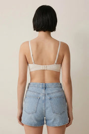EW - Alma Non Padded Cotton Bralette - Ivory