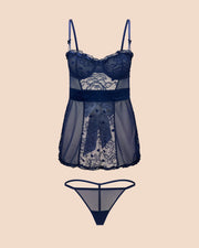 Etty Midnight Lace Babydoll