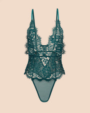 Emerald Lace Teddy Bodysuit